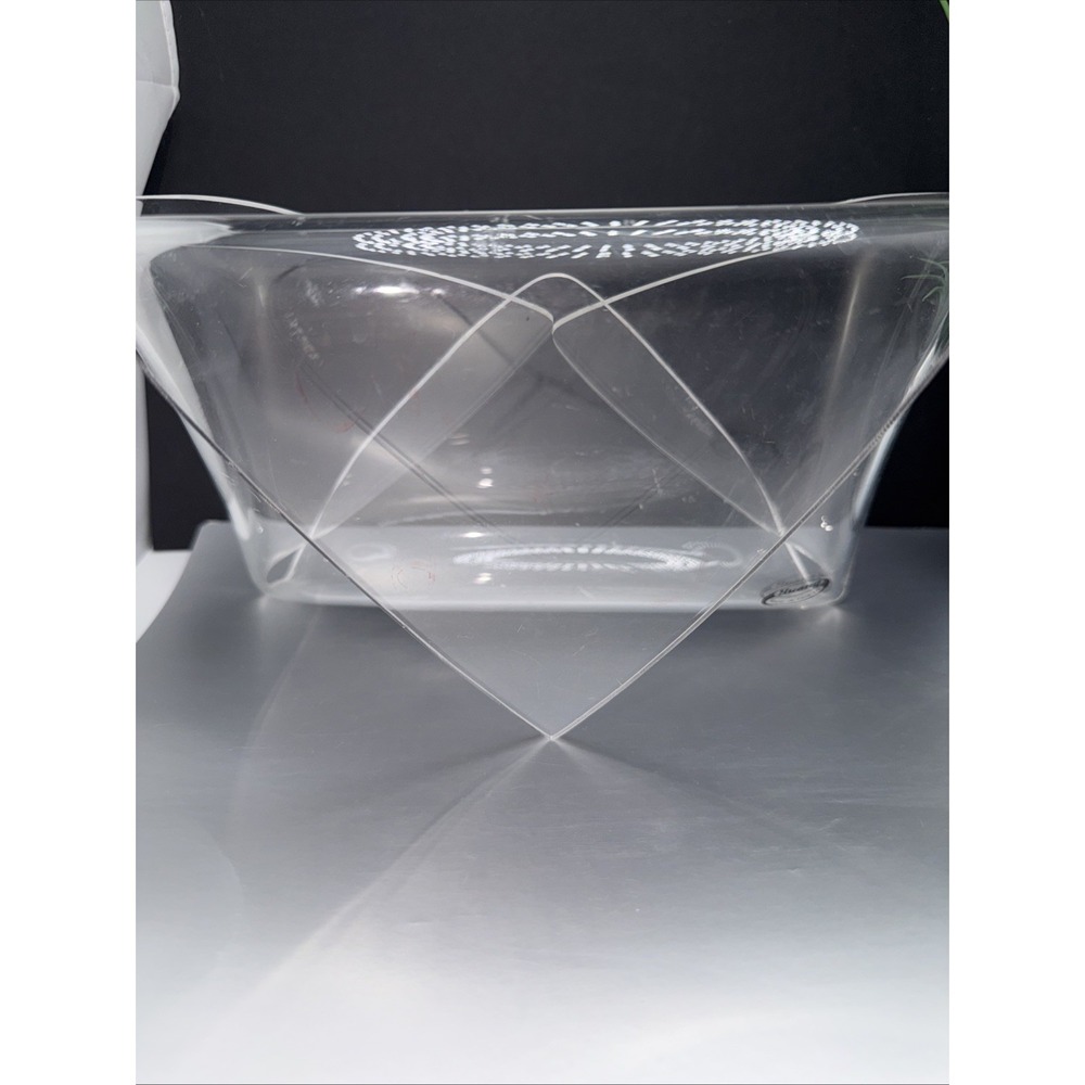 Huang‎ LUCITE ENVELOPE SHAPED VINTAGE MCM Acrylic Stand - Picture 3 of 10